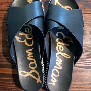 Sam Edelman Leather Slides